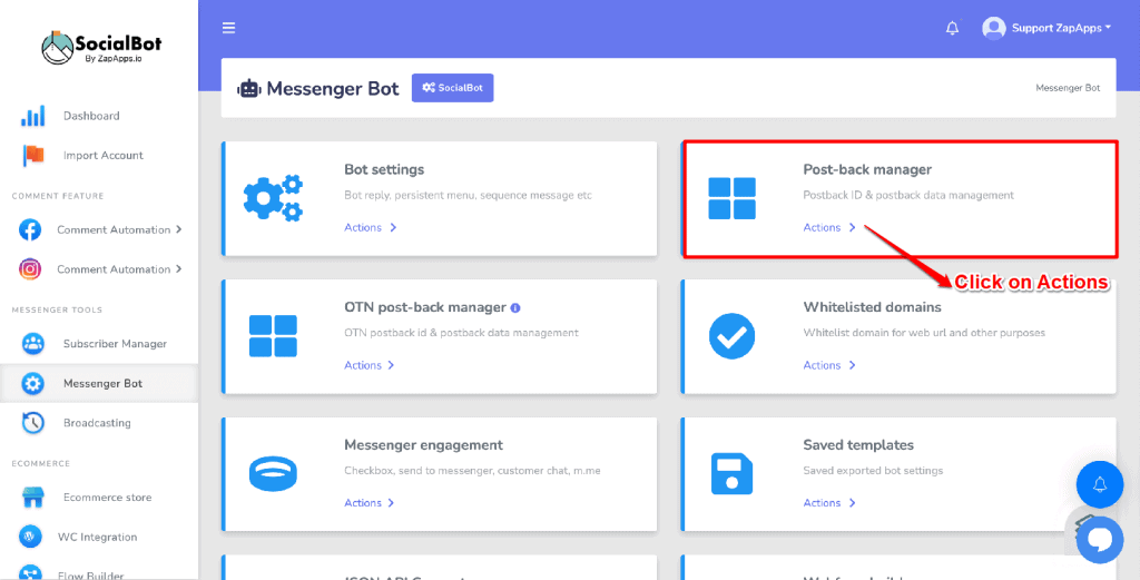 Screenshot on How to Pause & Resume A Messenger Bot