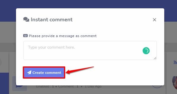 Screenshot on Instagram Auto Comment Reply with SocialBot