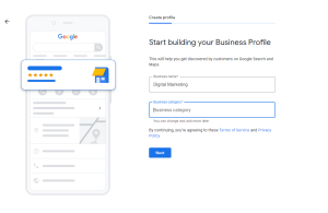 Start Google My Business listing